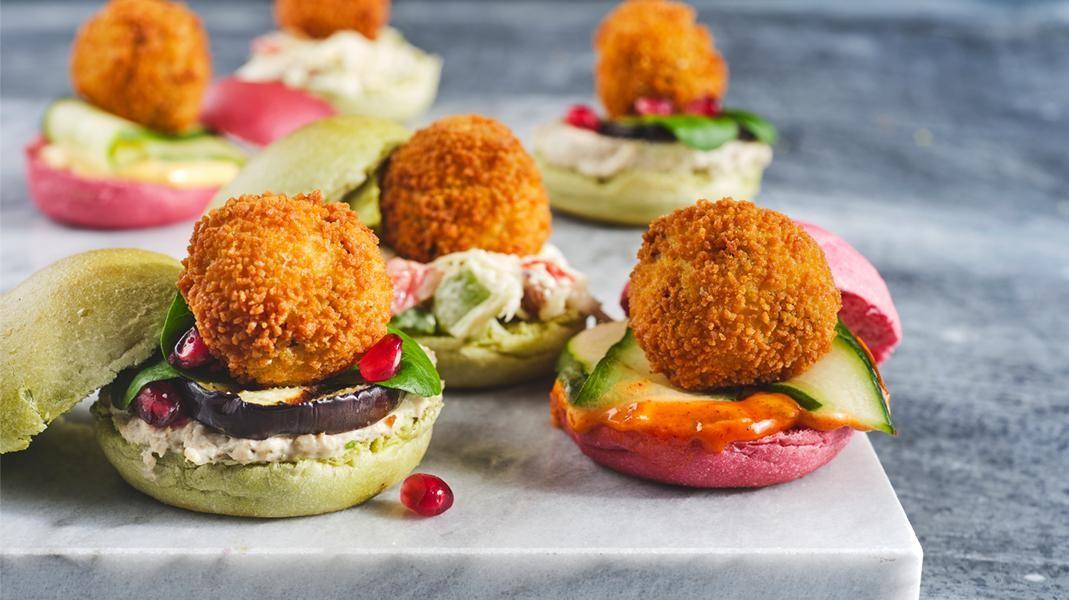 Recette de la triplette de burgers aux boulettes apéros pour l'horeca et les friteries