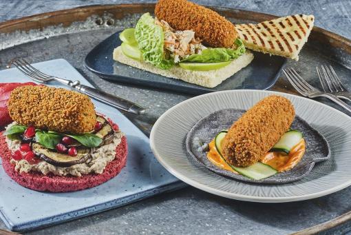 Présentation variée de croquettes dans l'horeca