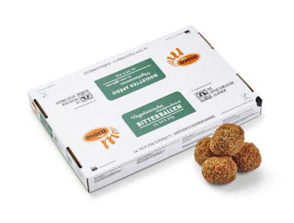 Uit verpakking Vegetarische draadjesvleesch bitterballen
