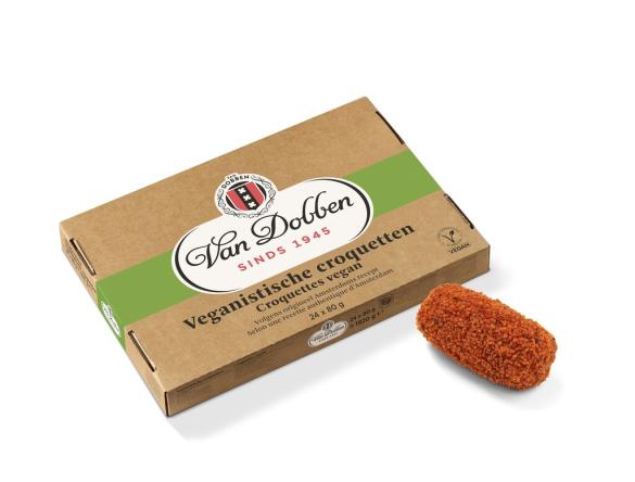 Uit verpakking Veganistische croquetten Van Dobben