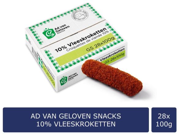 In verpakking Vleeskroketten 10%