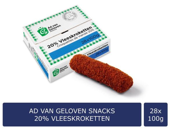 In verpakking 20% Vleeskroketten