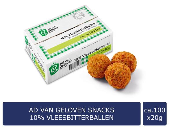In verpakking 10% Vleesbitterballen