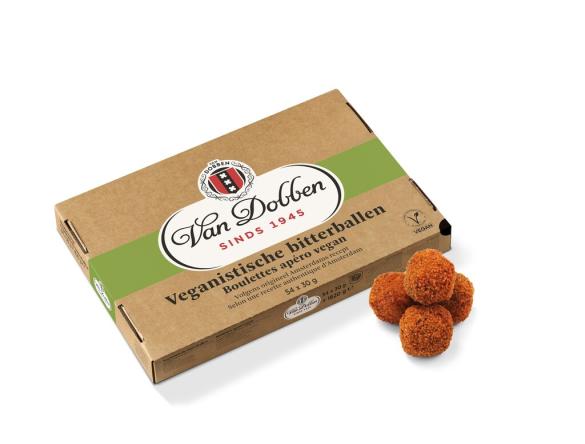 Uit verpakking Veganistische bitterballen Van Dobben