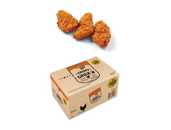 Uit verpakking Crispy Chick'n Strips
