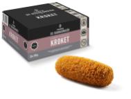 Hors de l'emballage Croquette avec de viande hybride