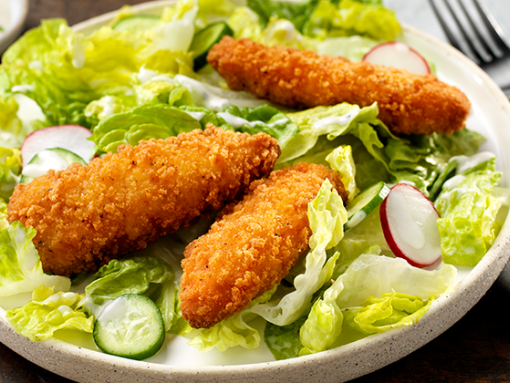 Crispy Chick’n Salade Caesar