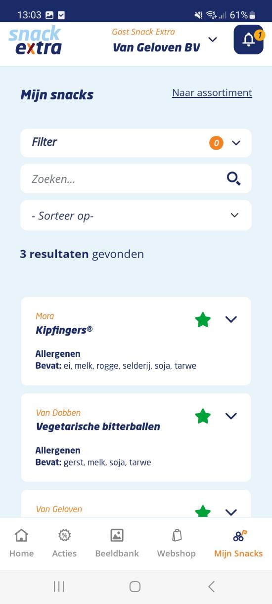 mijn snacks